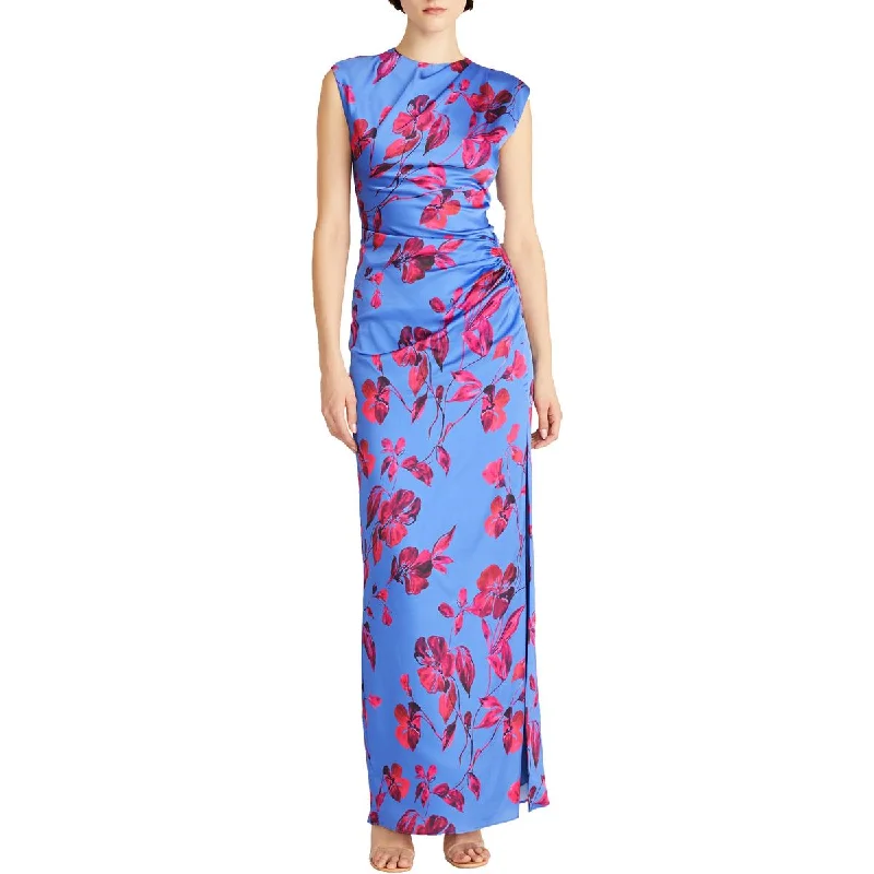 ML Monique Lhuillier Womens Split Hem Full Length Midi Dress