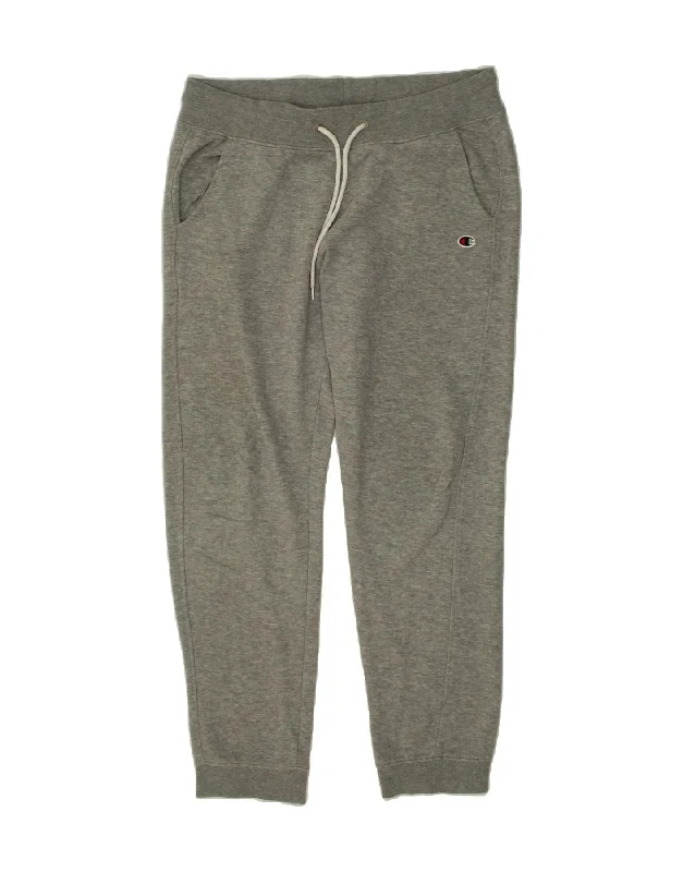 CHAMPION Womens Tracksuit Trousers Joggers UK 14 Medium Grey