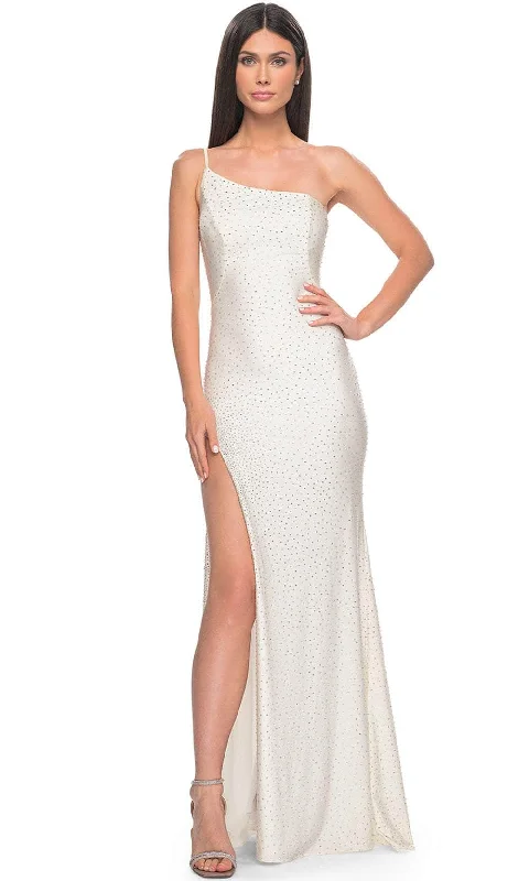 La Femme 31699 - One Shoulder Beaded Prom Dress