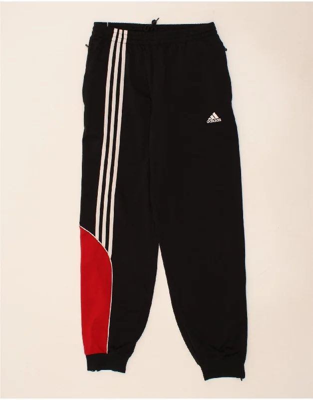 ADIDAS Womens Tracksuit Trousers Joggers UK 36/38 Small Black Colourblock