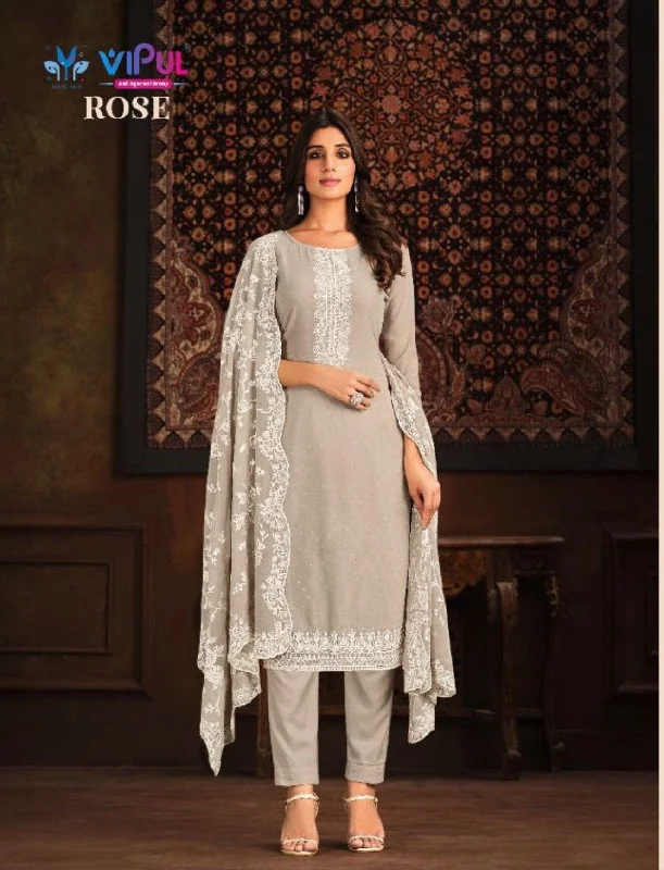 5093 Heavy Georgette Stone work Designer Straight Cut Suit