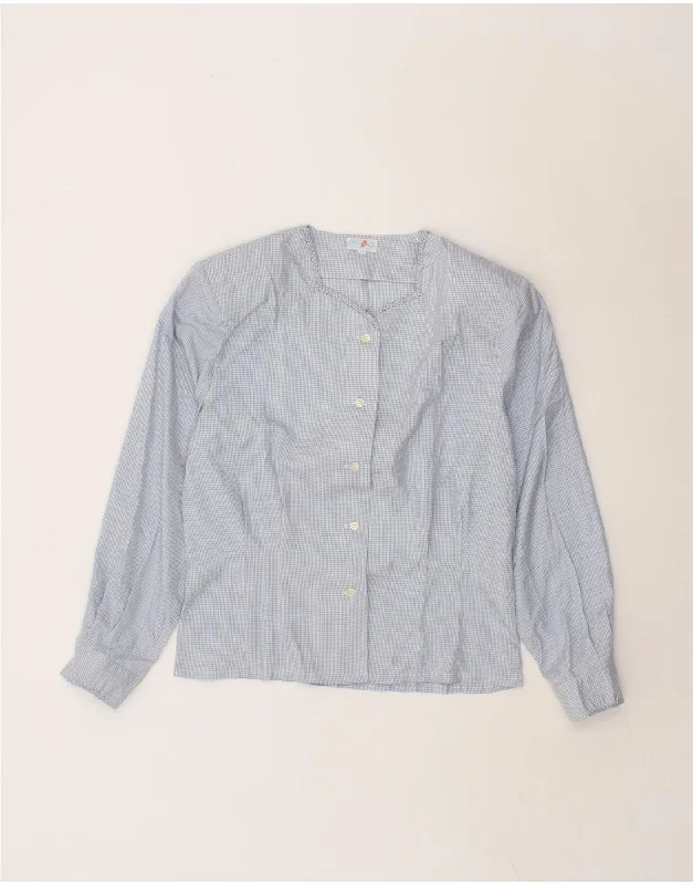 BALLOON Womens Shirt Blouse EU 38 Medium Blue Check