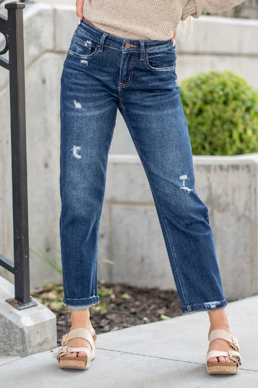 Glaucous High Rise Barrel Jeans