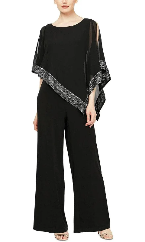 SLNY 9277331 - Chiffon Metallic Jumpsuit