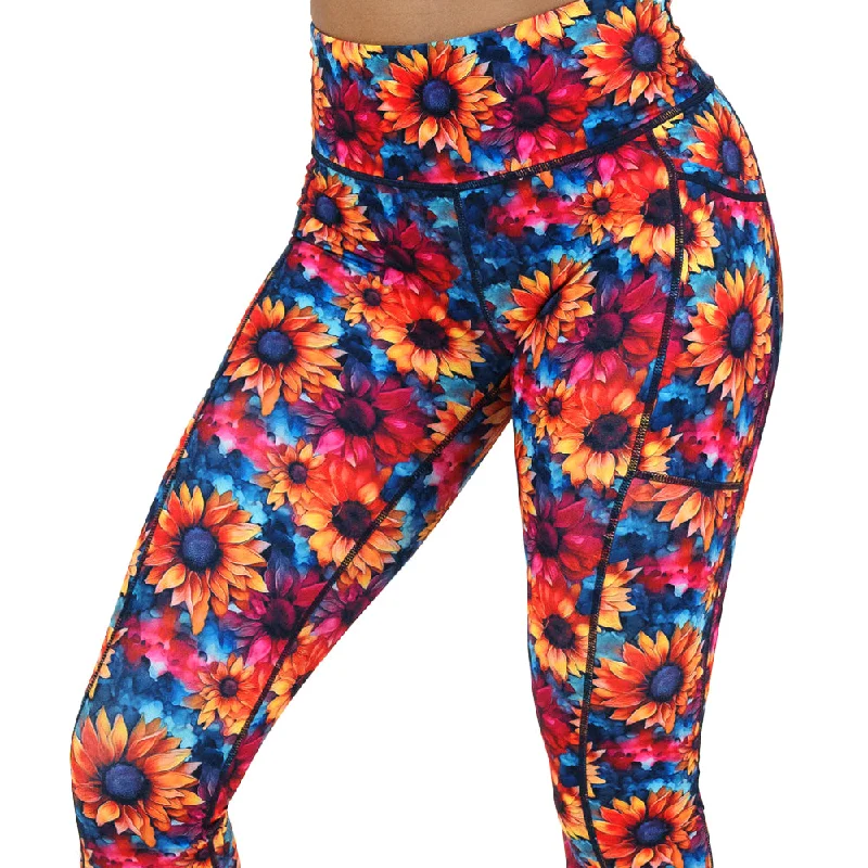 Watercolor Sunflowers Leggings