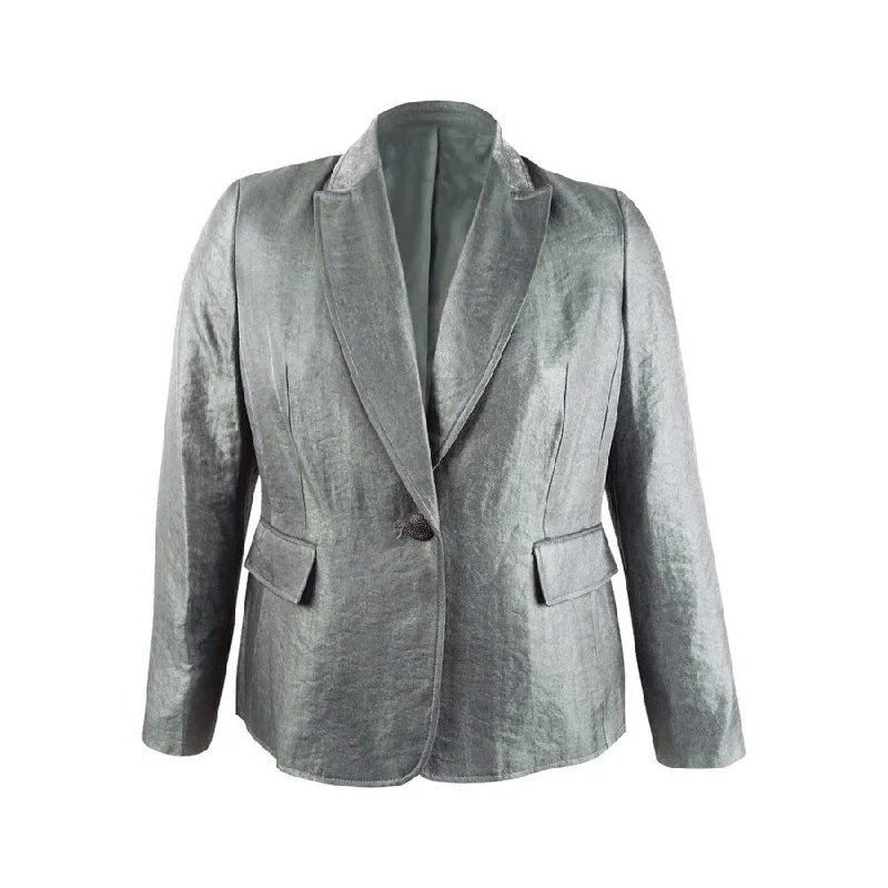 Kasper Women's Metallic Single-Button Blazer