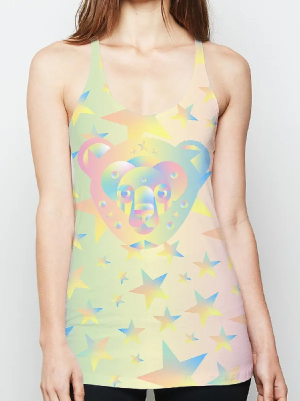 Galactic Bear Racerback Tank Top