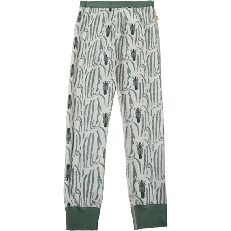 Joha Uld/Bomuld Green AOP Leggings