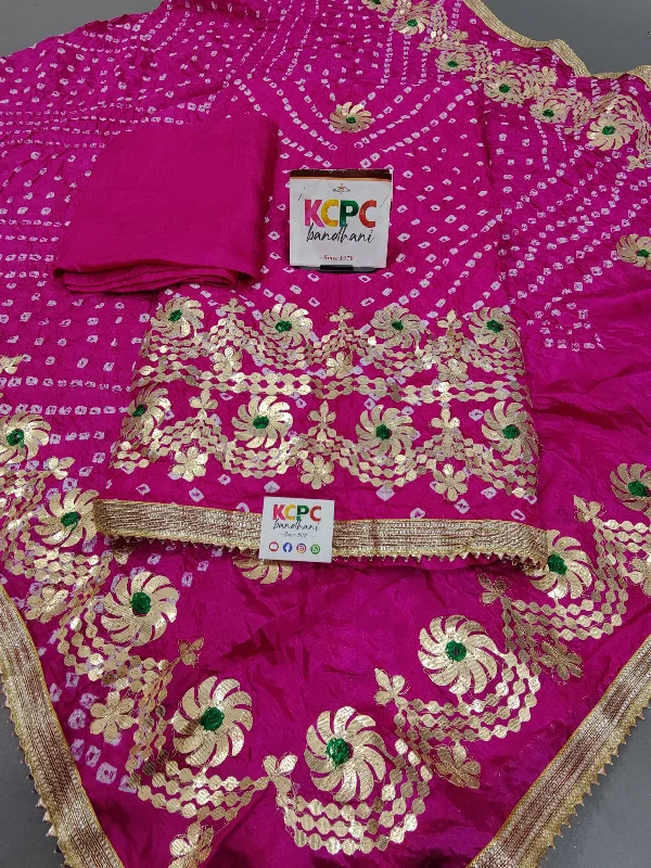 KcPc Art Silk Bandhani Gotapatti Salwar Suit KML