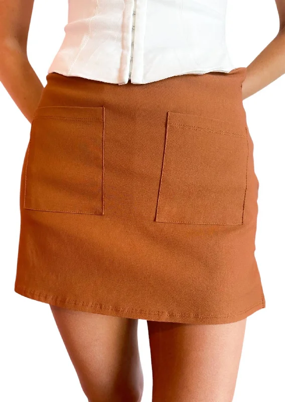 Melody Mini Skort In Orange