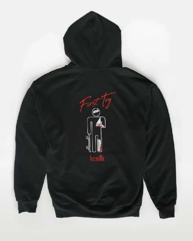 Broken Arm Black Hoodie