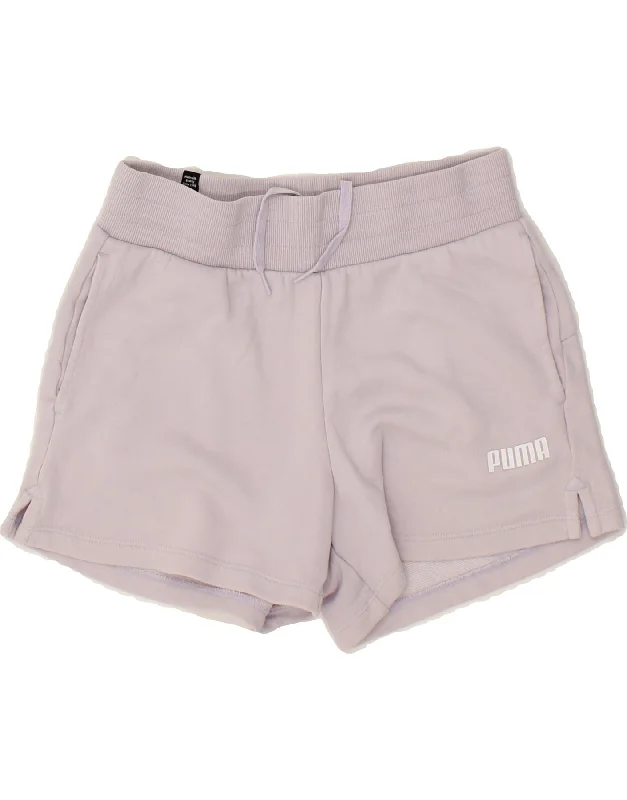 PUMA Womens Sport Shorts UK 6 XS Purple