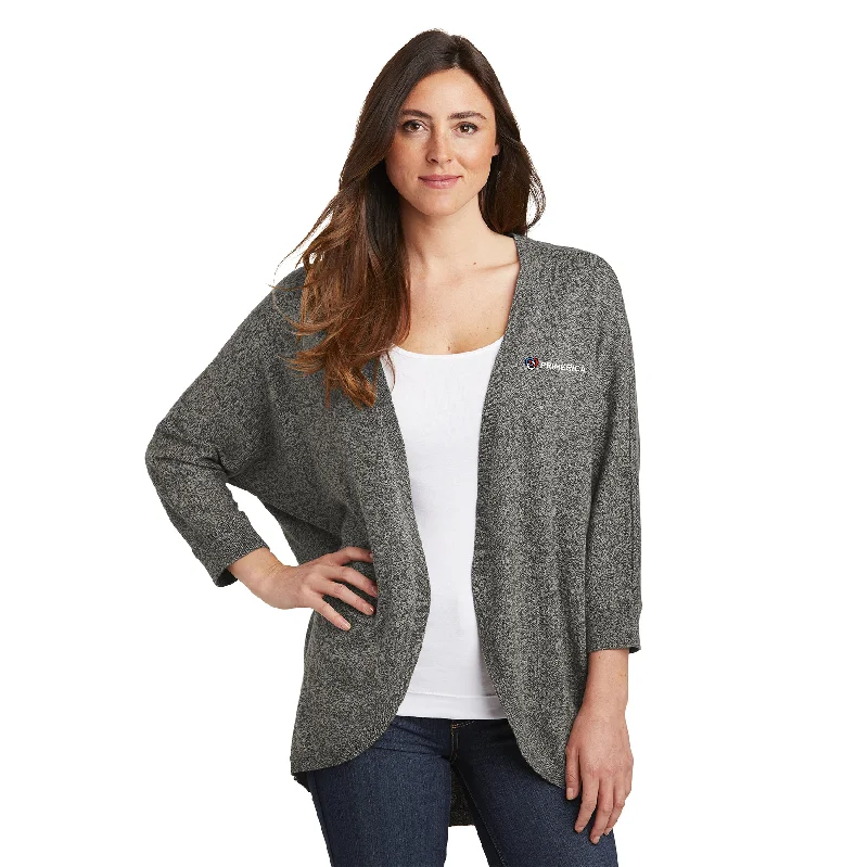 Port Authority Ladies Marled Cocoon Sweater