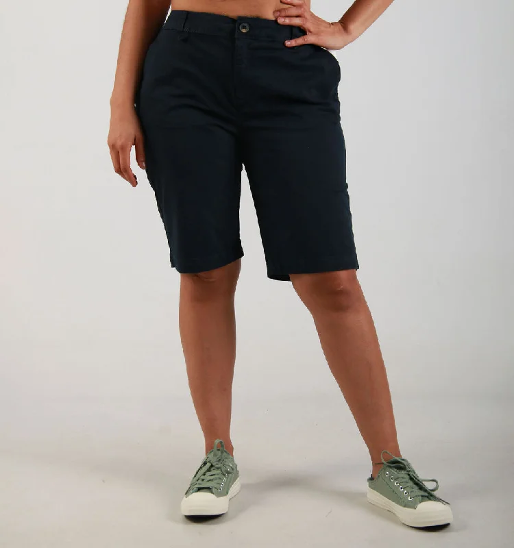 LADIES SLANT POCKET CHINO – NAVY