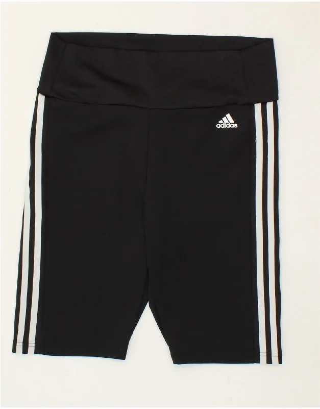 ADIDAS Womens Aeroready Sport Shorts UK 16/18 Large Black Polyester