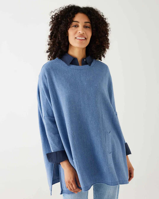 Mersea The Catalina Travel Sweater Dutch Blue