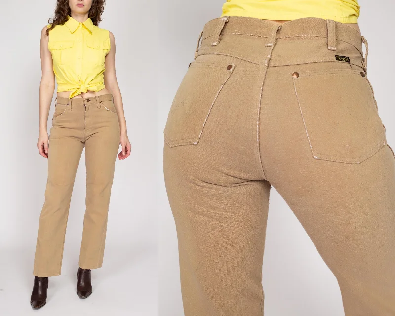 Small 70s Wrangler Tan Unisex Jeans