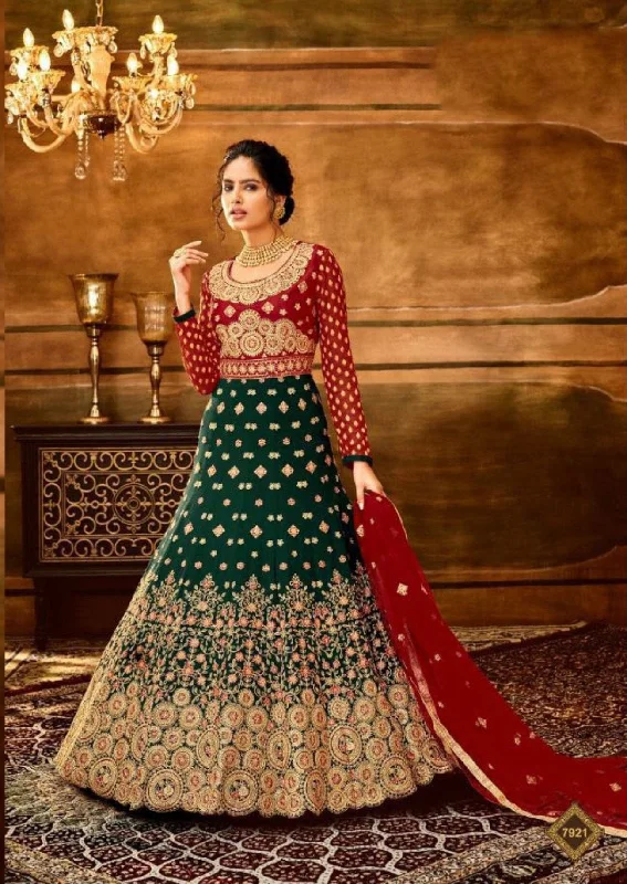 Georgette Anarkali Suit with Sequence and stone work