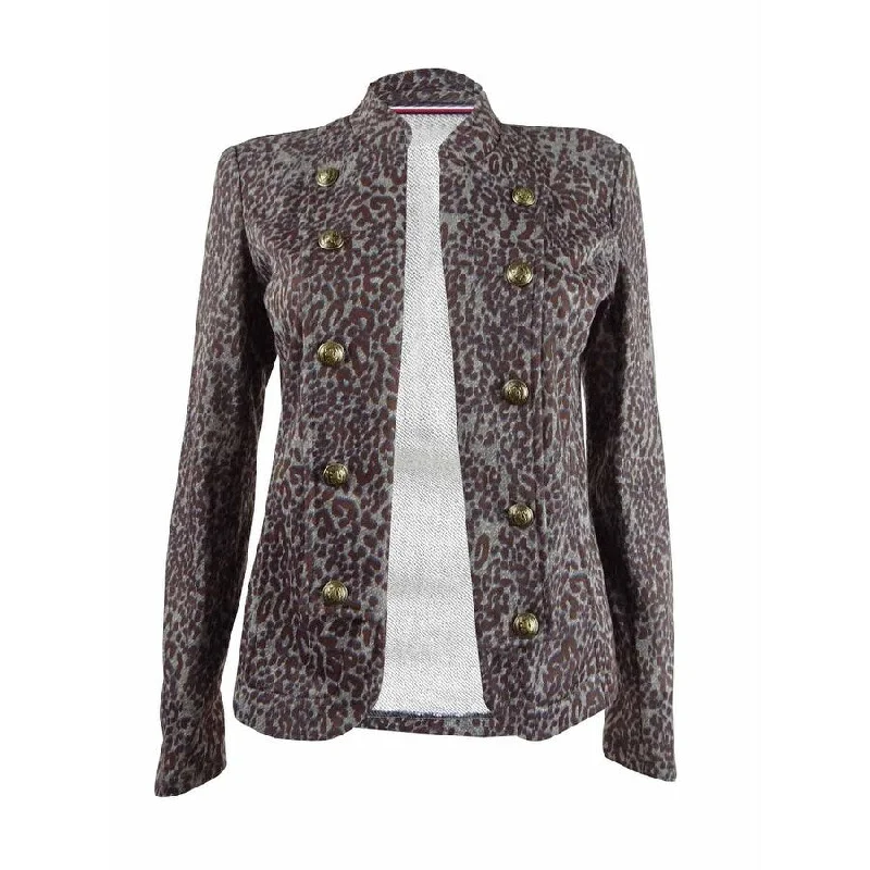 Tommy Hilfiger Women's Printed Button-Trim Jacket