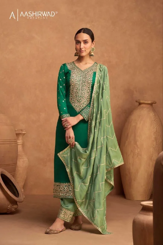 9482 Kesariya Premium Silk with Jari Designer Suit