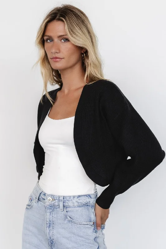 Cecil Open Cardigan | Black