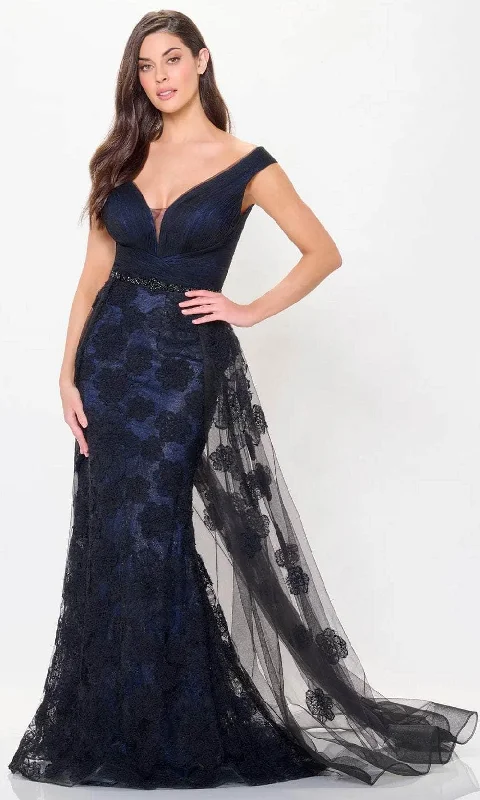 Montage by Mon Cheri M909 - Lace Overlaid Evening Dress