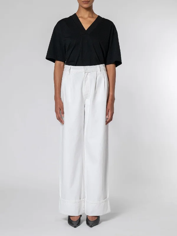 Pleat Jean Cuffed Paper