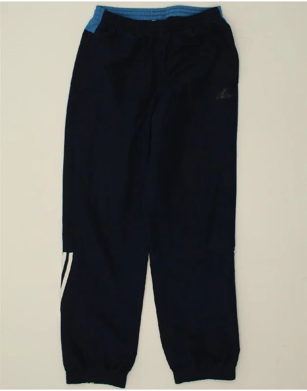 ADIDAS Womens Tracksuit Trousers Joggers UK 38/40 Medium Navy Blue