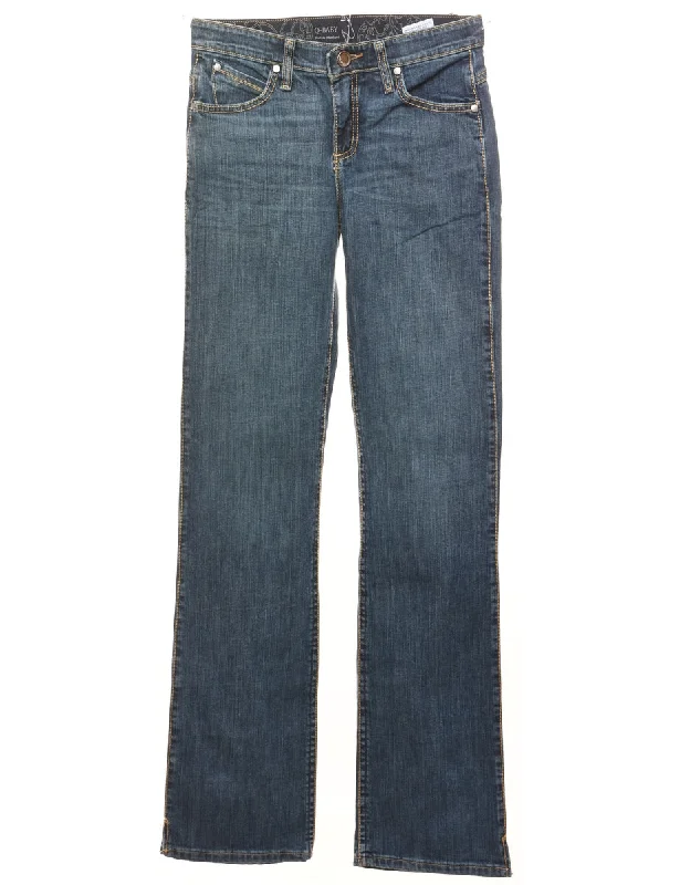 Straight-Fit Distressed Wrangler Jeans - W28 L34