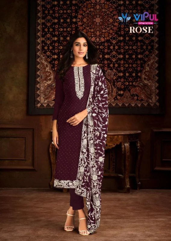 5094 Heavy Georgette Stone work Designer Straight Cut Suit