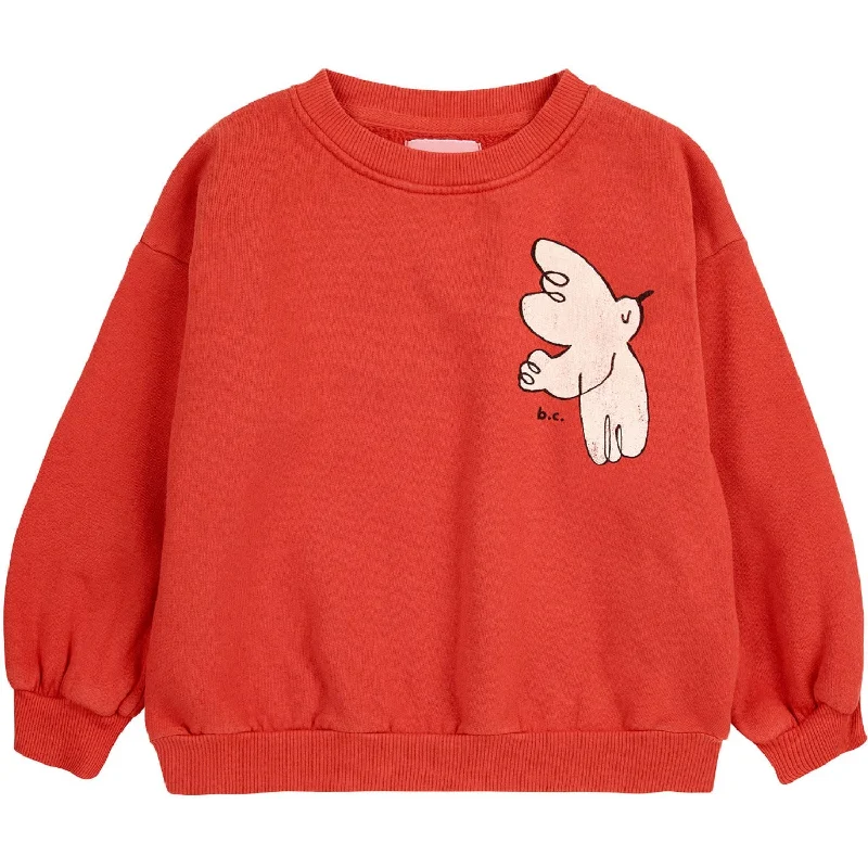 Bobo Choses Red Freedom Bird Sweatshirt