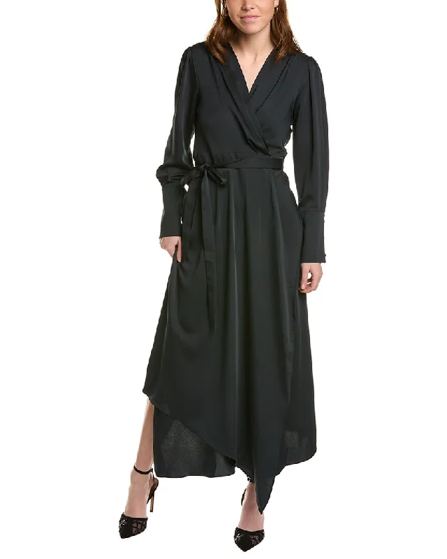 BCBGMAXAZRIA Midi Wrap Dress