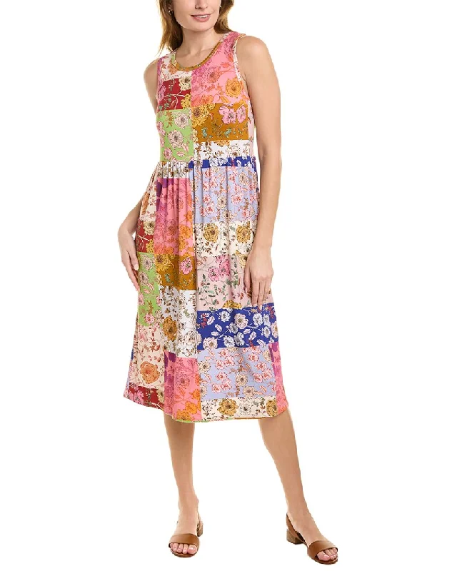 Johnny Was Cosmo Easy Fit Tea Length Dress