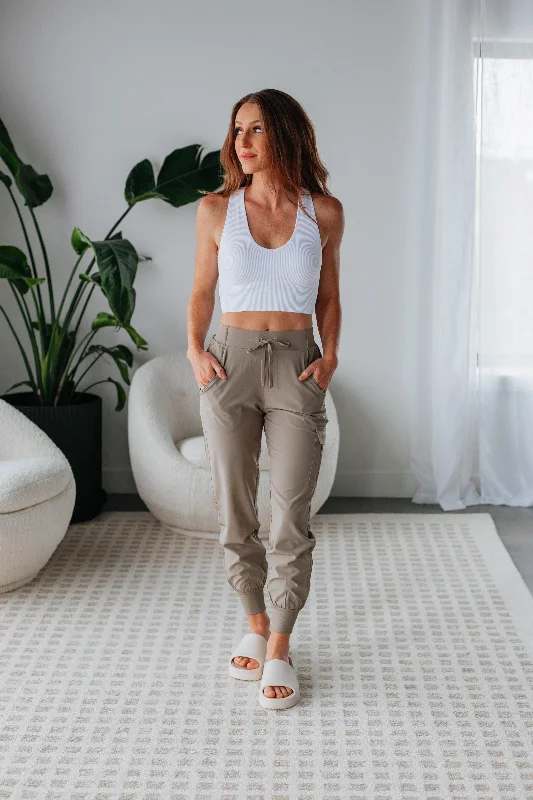 Malena Active Joggers - Mushroom