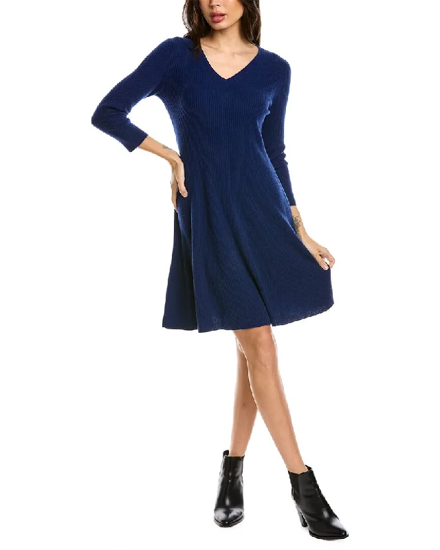 sofiacashmere A-Line Cashmere Sweaterdress