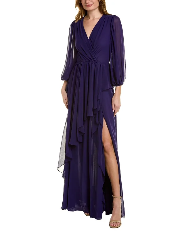 Teri Jon by Rickie Freeman Chiffon Gown