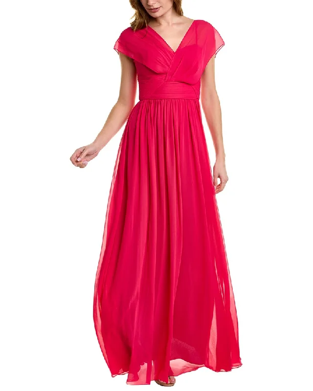 Teri Jon by Rickie Freeman Pleated Bodice Gown