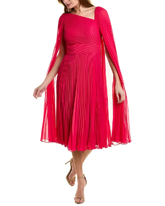 Teri Jon by Rickie Freeman Pleated Cocktail Dress