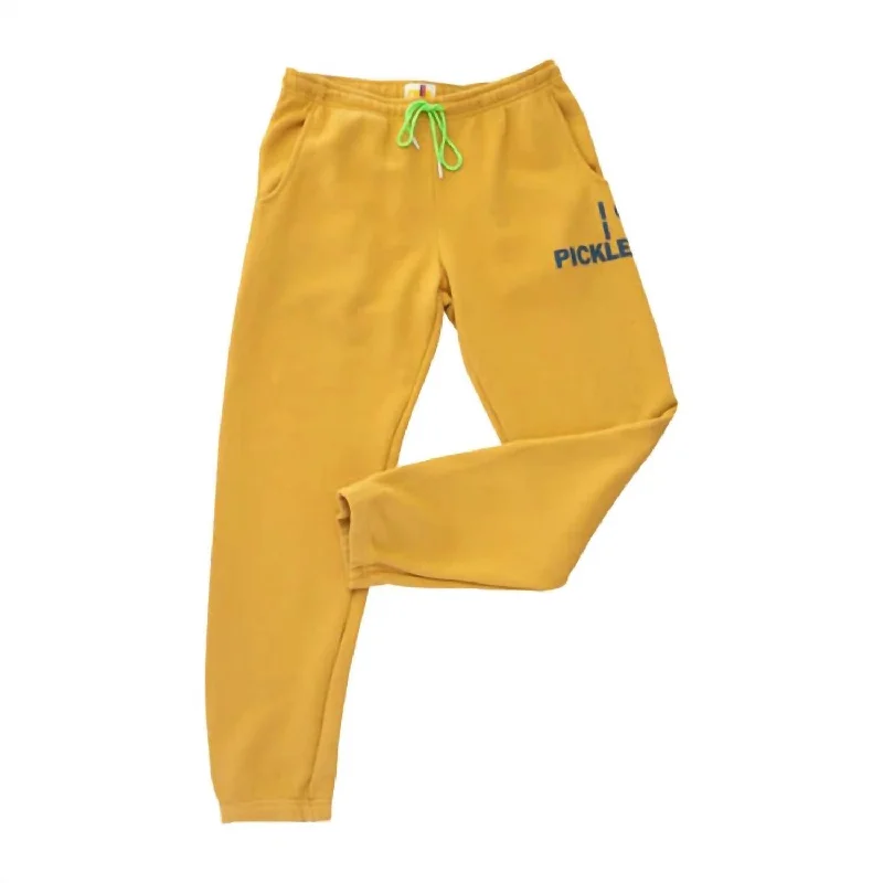 Women's Pickleball Sweatpant In Gold