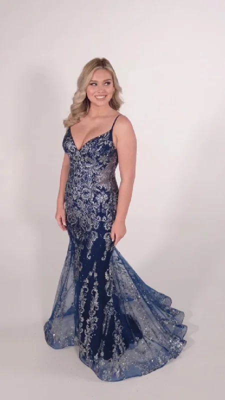 Ellie Wilde Fit and Flare Prom Dress EW34056